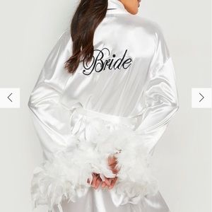 Boohoo bridal robe never worn